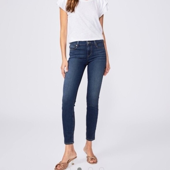 PAIGE Skinny Jeans in Deep Indigo - Picture 1 of 12